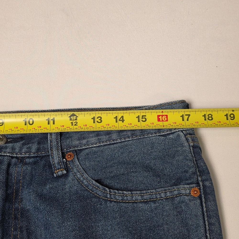 Levi's 505 Straight Fit Jeans Mens‎ 32x30 Blue Medium Wash 100% Cotton Denim - Picture 6 of 12